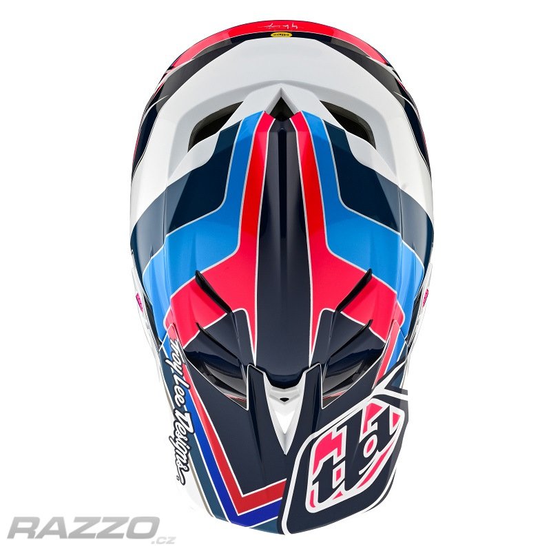 VISOR D4 BLOCK BLUE WHITE