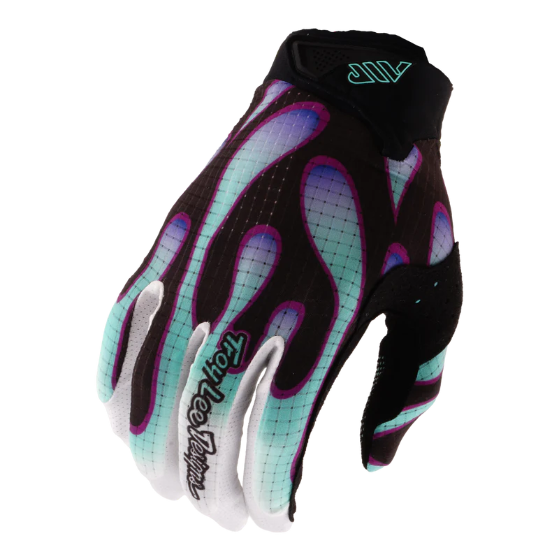 GUANTES AIR OVERSPRAY BLACK REAL TEAL