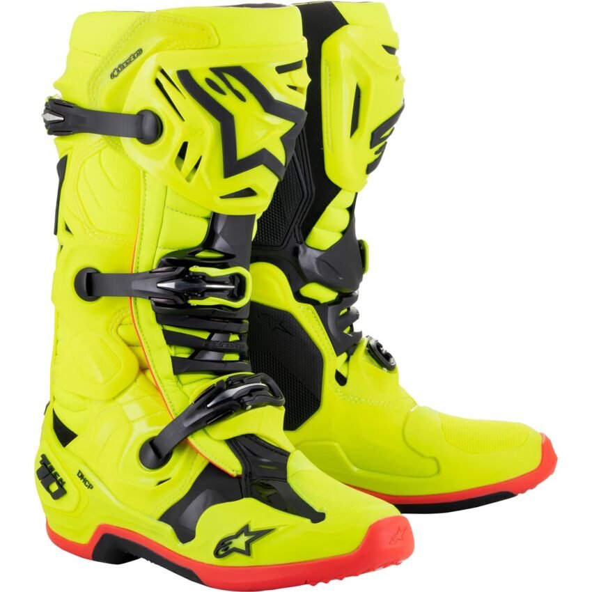 BOTAS ALPINESTARS TECH 10 BLACK FLO YELLOW