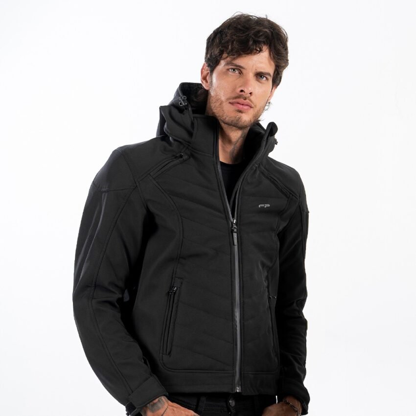 CHAQUETA FP SOFTSHELL NAXOS NEGRO