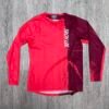 JERSEY SKYLINE LS HALF DYE POPPY RED