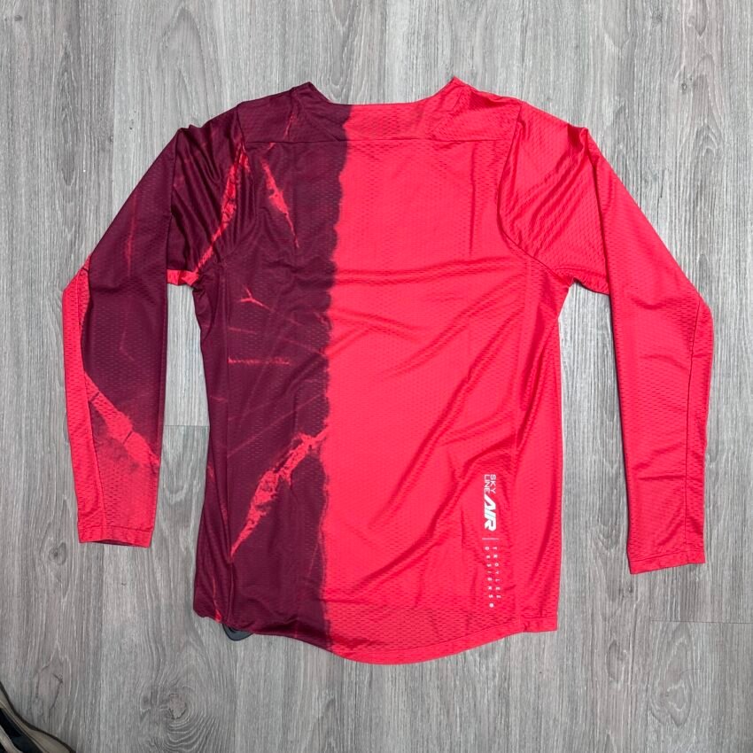 Alternative view of JERSEY SKYLINE LS HALF DYE POPPY RED