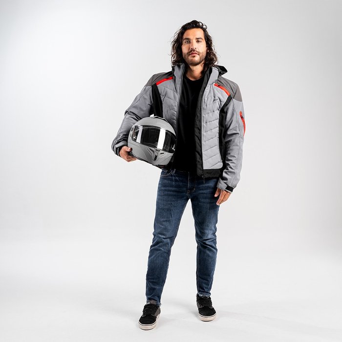 Chaqueta FP Naxos Softshell Gris vista lateral