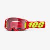GOGGLE 100% ARMATIC ROJO LENTE CLEAR