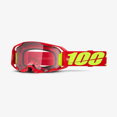 GOGGLE 100% ARMATIC ROJO LENTE CLEAR