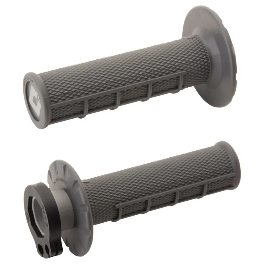 GRIPS ODI MX V2 LOCK-ON HALF WAFFLE 117mm GRAPHITE GREY